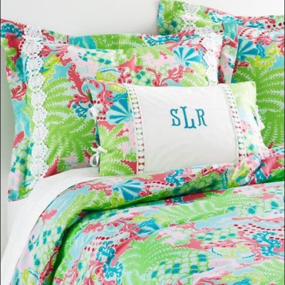 Lilly Pulitzer Bedding Euc Twin Duvet Sham Pillow Poshmark